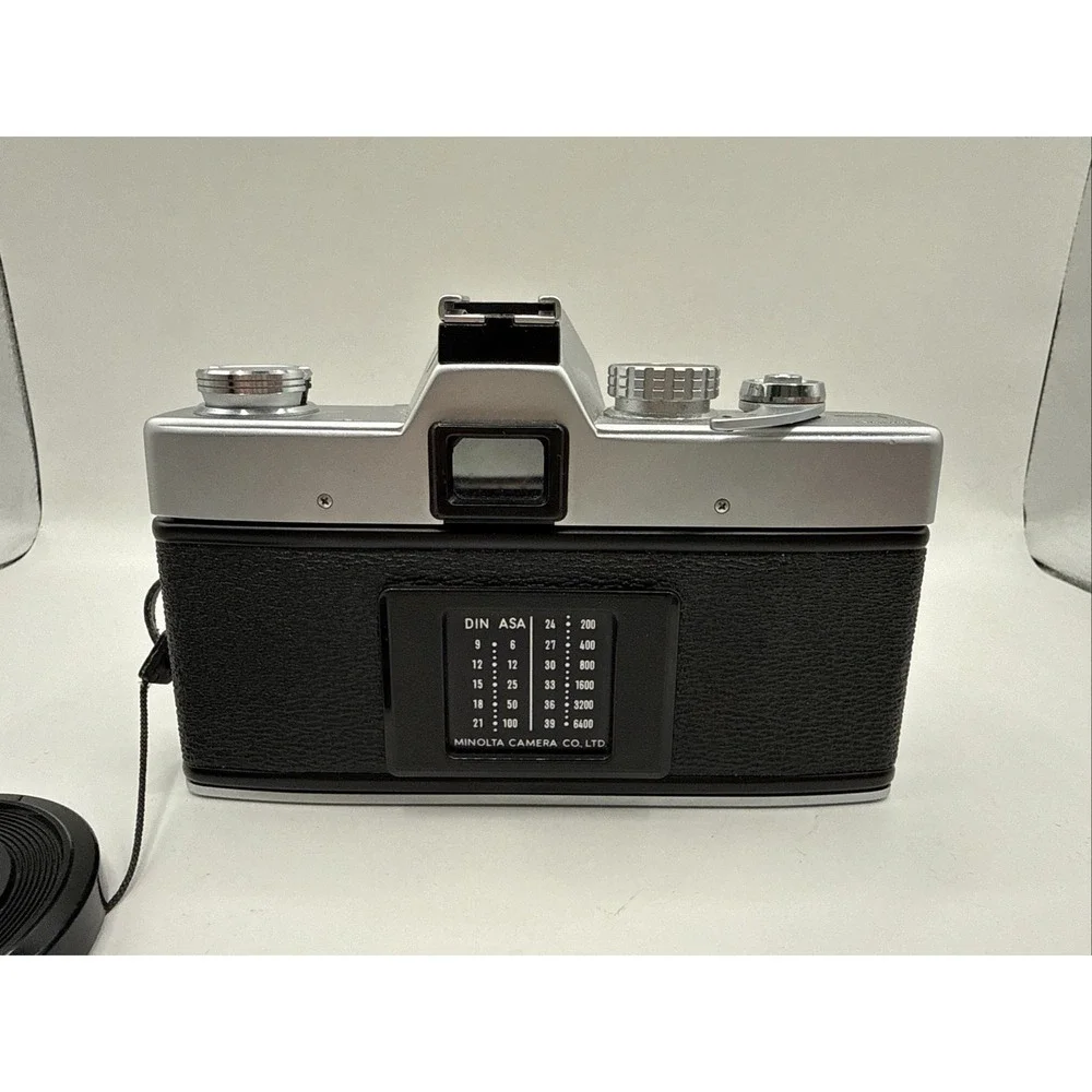 Minolta SRT 201 35mm Film Camera & 50mm f1.7 Rokkor X Lens Partially Tested
